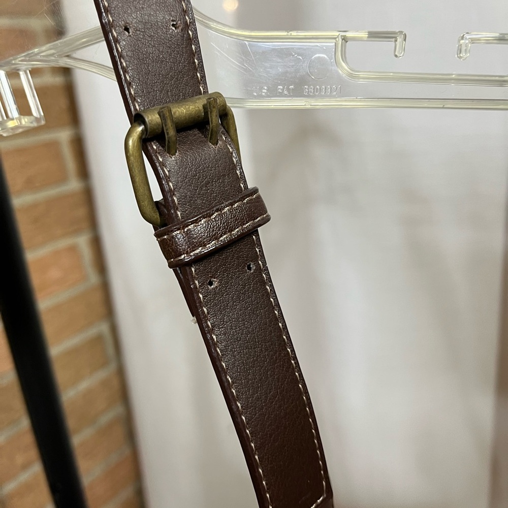 Dockers Brown and green plaid flannel and leather purse - Picture 5 of 12